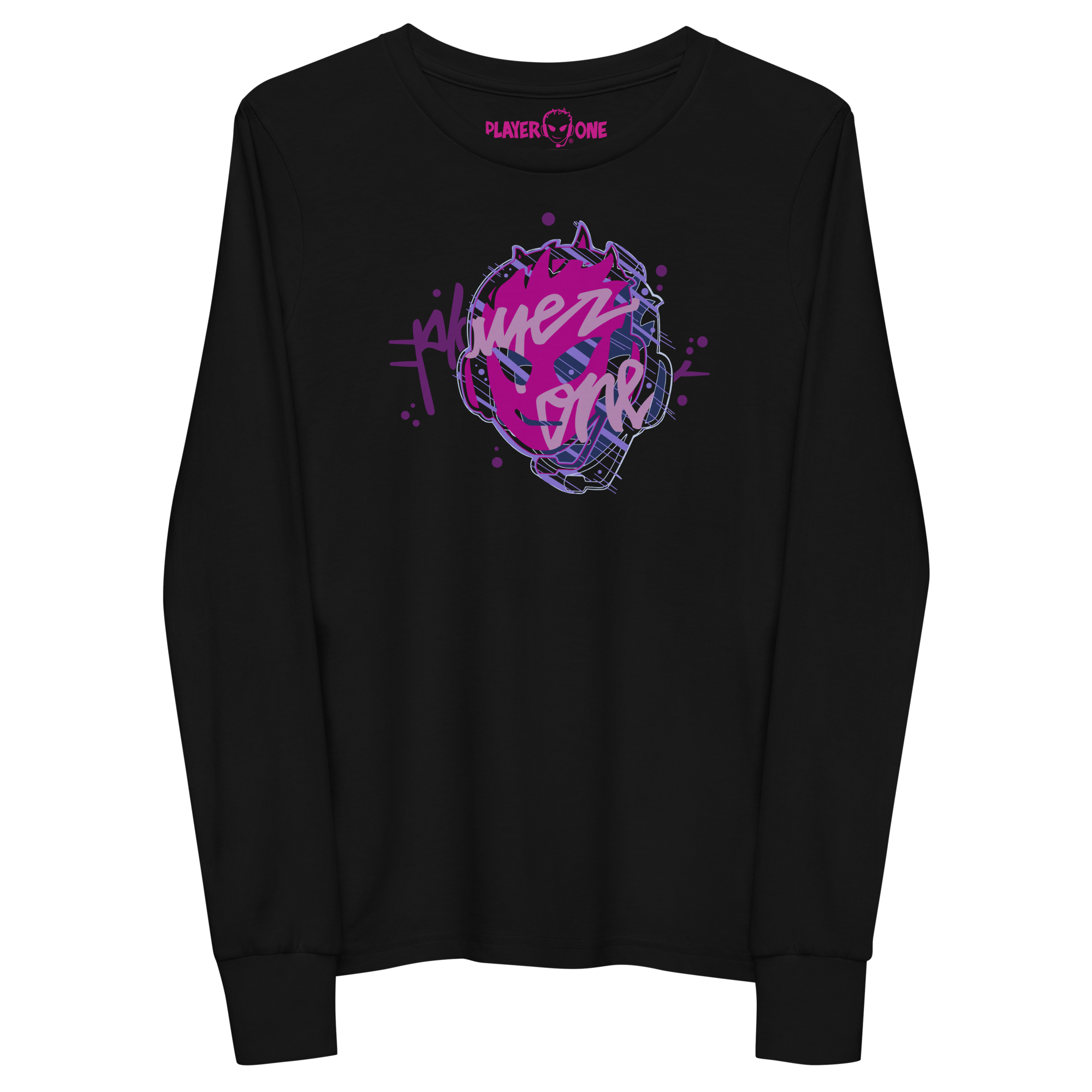 YOUTH PLAYERONE PINK 3D LONG SLEEVE